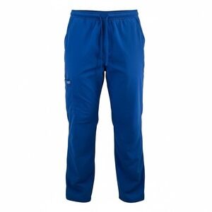 Women's Cherokee Workwear Pull-On Cargo Scrub Pants, Size 2XL Royal Flair Leg